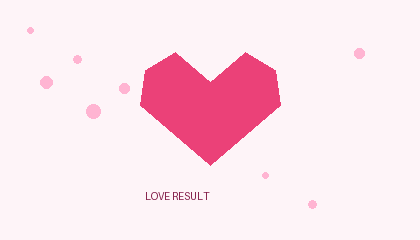Animated heart celebration